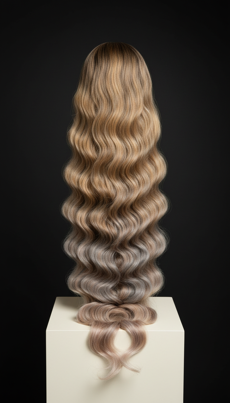 Raw wavy hair bundle